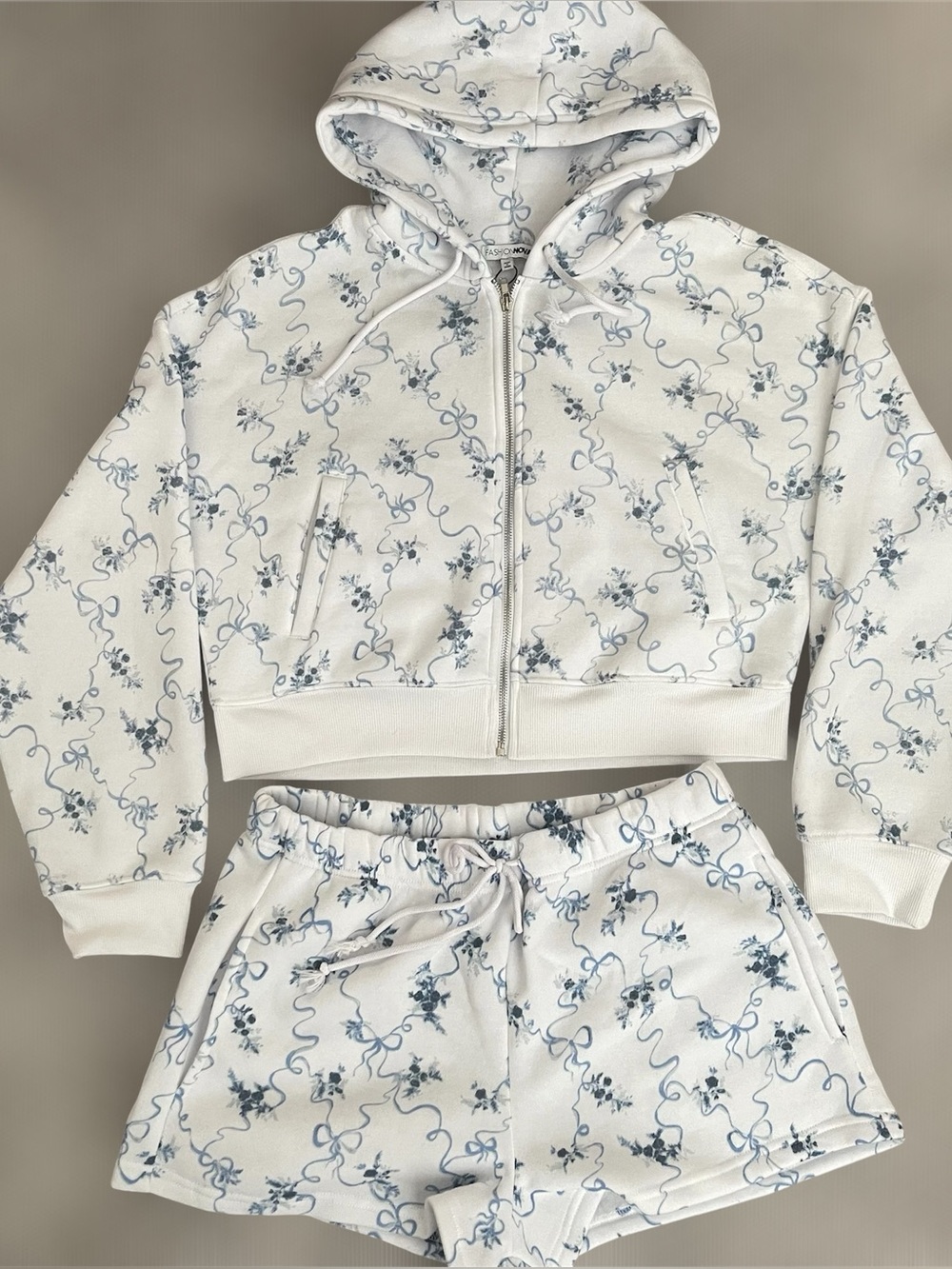 Fashion Nova Crop Sweatshirt Set